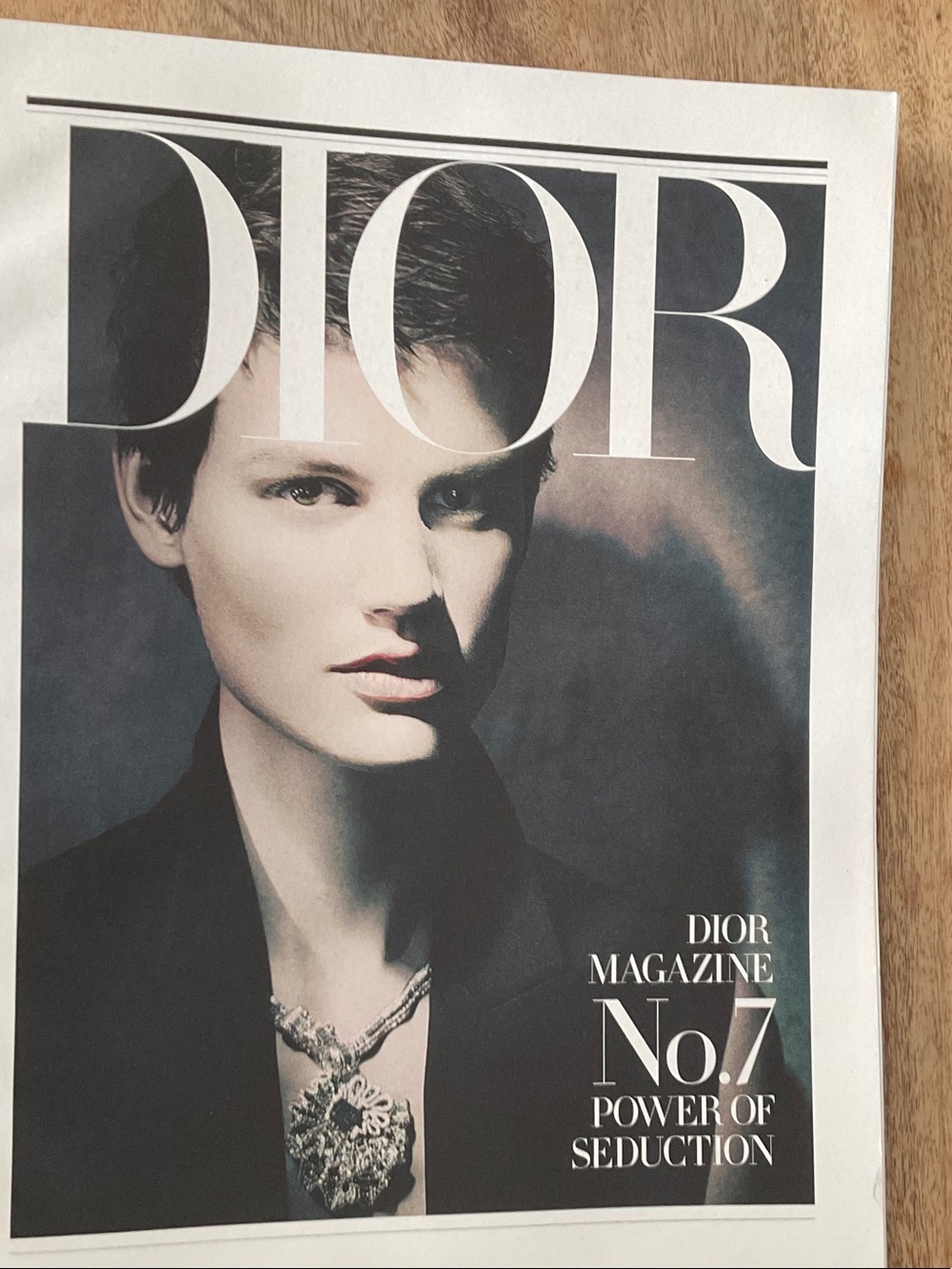Dior Black and White Fashion Portrait Print